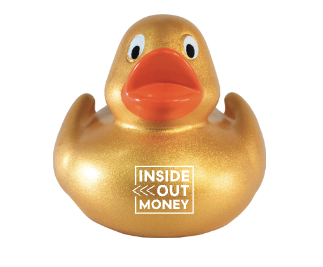Gold Inside Out Money Duck